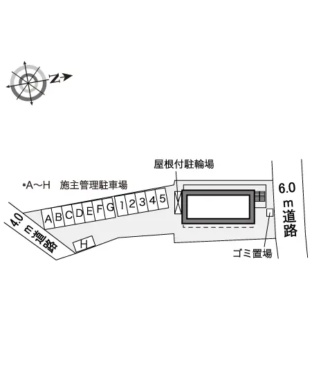 ★手数料０円★名古屋市瑞穂区荒崎町　月極駐車場（LP）